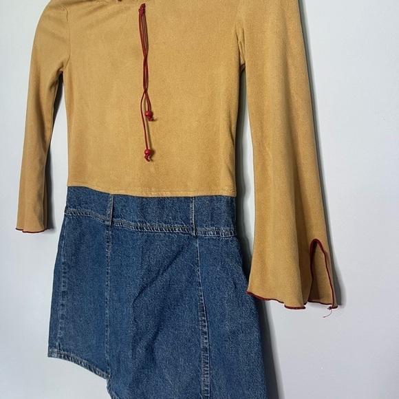 Speechless Y2K Girl’s Suede Denim Mini Dress 6 - Picture 2 of 6